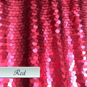 Red Matte Large Sequins BFF Booths